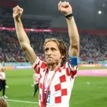 Luka Modric, bandera del equipo croata Luka Modric, bandera del equipo croata