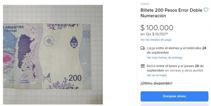 Billetes de $200 se venden a más de $100.000: ¿Hasta cuánto se paga?
