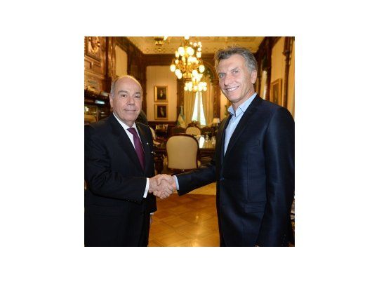 Mauricio Macri recibió en su despacho al canciller brasileño Mauro Vieira.