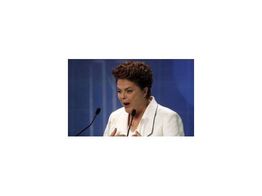 La candidata del oficialismo Dilma Rousseff