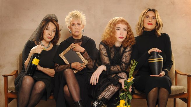 &nbsp;María Fernanda Callejón, Nora Cárpena, María Valenzuela y Sofía Gala Castiglione en Viuda e hijas.&nbsp;&nbsp;