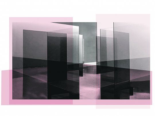 Jorge Miño. “Diagonales”, una de las obras que integran su más reciente exposición en Ungallery.&nbsp;