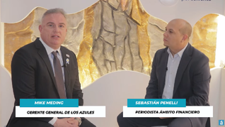 Mike Meding, gerente general de Los Azules, participó del segundo panel del evento Energía y Minería de Ámbito Debate que tuvo lugar en San Juan.