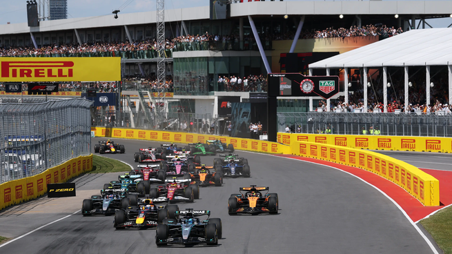 La transmisión en vivo de la F1.
