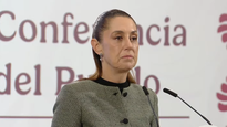 Claudia Sheinbaum habla en una nueva Mañanera del Pueblo este viernes.