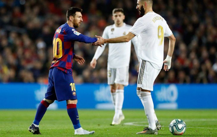 Pólvora mojada. Messi y Benzemá no pudieron revertir la historia y el derby terminó sin goles.