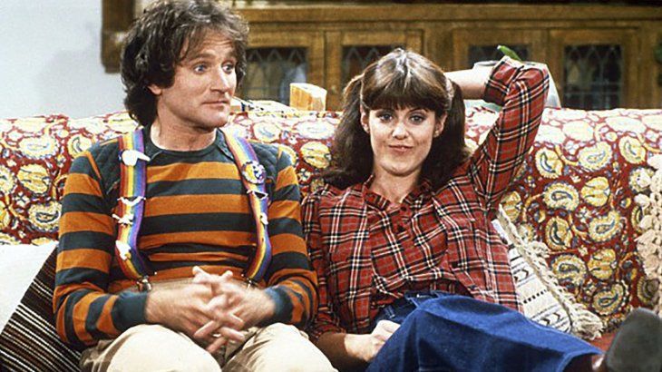 Robin Williams y Pam Dawber eran