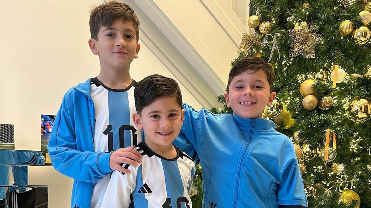 “There we go Qatar”: the photo of Messi’s children before traveling to the World Cup