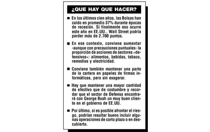 ámbito.com | Cómo proteger inversiones si hay recesión en EE.UU.