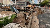 Destrozos en la ciudad de Córdoba y alrededores tras un fuerte temporal.