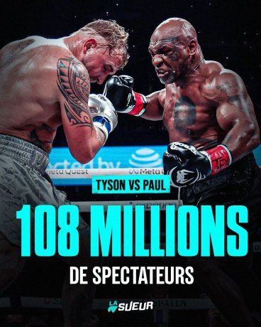 Si bien no se trató de una pelea oficial, sino fue una exhibición, el enfrentamiento entre Jake Paul y Mike Tyson fue visto por 108 millones de espectadores, casi el triple de televidentes que vieron el combate entre Canelo vs. Crawford. Si bien no se trató de una pelea oficial, sino fue una exhibición, el enfrentamiento entre Jake Paul y Mike Tyson fue visto por 108 millones de espectadores, casi el triple de televidentes que vieron el combate entre Canelo vs. Crawford.