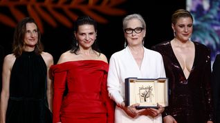 Meryl Streep recibió la Palma de Oro Honorífica en Cannes.