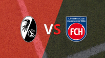 se juega el segundo tiempo buscando el desempate entre friburgo y heidenheim