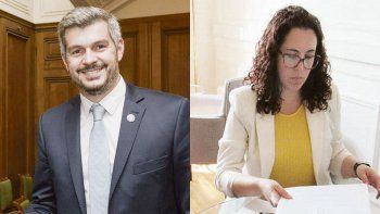 Marcos Peña y&nbsp;Lucía Aboud.