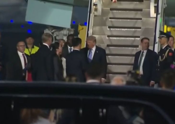 Donald Trump arribó este miércoles a Pekín. Donald Trump arribó este miércoles a Pekín.