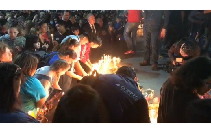 Vecinos de Grand Bourg homenajearon a las víctimas de la tragedia mendocina