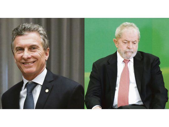 Mauricio Macri y Luiz Inácio Lula da Silva .