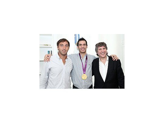 Carlos Retegui, Sebastián Crismanich y Amado Boudou