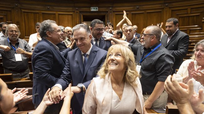 Yamandú Orsi trazó en su discurso los ejes de lo que será su gestión.