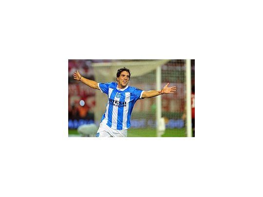 Hauche celebra su gol. Pocos minutos después se fue expulsado.