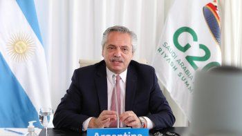El presidente Alberto Fernández participa de la Cumbre G20.