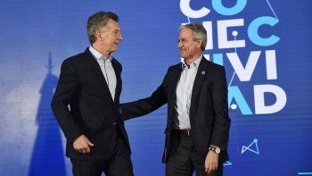 Mauricio Macri y el vicejefe de Gabinete, Andrés Ibarra.