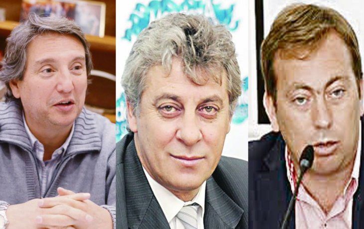 Emir Félix,&nbsp;Jorge Giménez y&nbsp;Martín Aveiro.