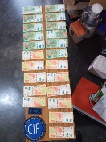 $ 200 mil fue el monto de dinero secuestrado.