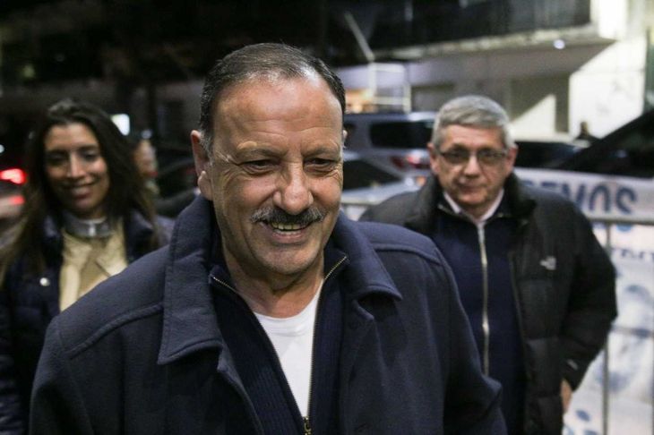 El gobernador riojano Ricardo Quintela llegando a la sede de Matheu. El gobernador riojano Ricardo Quintela llegando a la sede de Matheu.