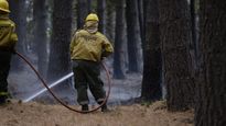 Brigadistas continúan combatiendo el fuego en los incendios forestales al sur de Bariloche