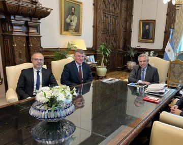 Alberto Fernández y Martín Guzmán recibieron a las autoridades de de Syngenta