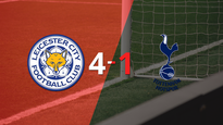 leicester city sentencio con goleada 4-1 a tottenham