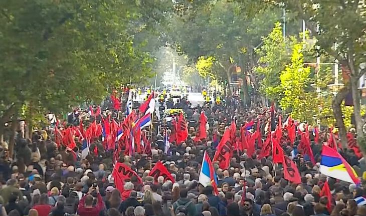 La militancia despide a José Mujica.