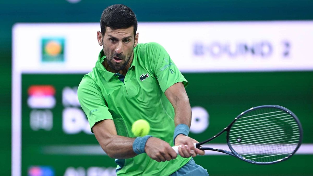 Djokovic debuted in Indian Wells with a difficult victory