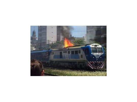 Susto por incendio en locomotora del San Martín