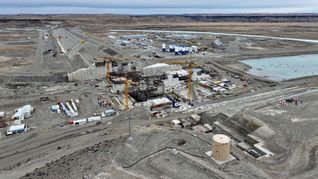 La represa Jorge Cepernic, en Santa Cruz.