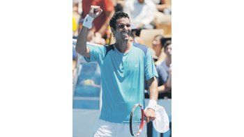 Chela logró una victoria bastante cómoda ante Andújar. Ahora buscará llegar a la segunda semana ni más ni menos que ante Ferrer, No 5 del mundo.