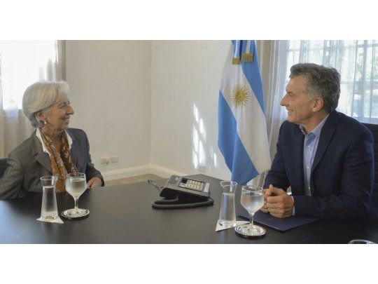 Christine Lagarde junto a Mauricio Macri. (Imagen de archivo).