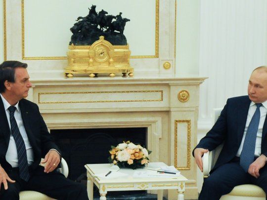 Los presidentes de Brasil, Jair Bolsonaro, y de Rusia, Vladímir Putin, se reunieron antes de la invasión.