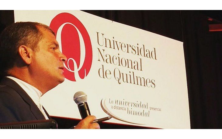 ámbito.com | Rafael Correa en la Universidad Nacional de Quilmes.