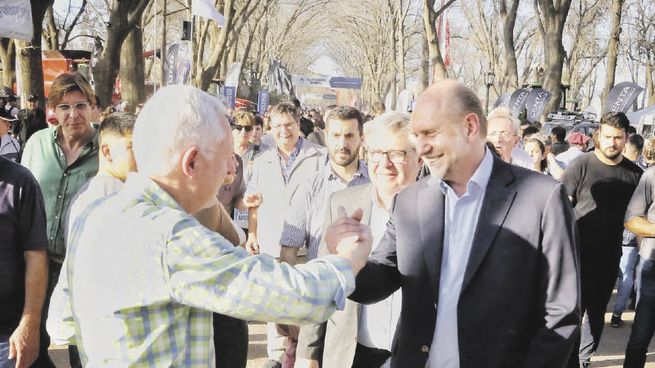 Aliado. El gobernador de Santa Fe, Omar Perotti, mencionó en la muestra agraria de Venado Tuerto que “no defender al campo sería no defender nuestra historia, presente y futuro”.