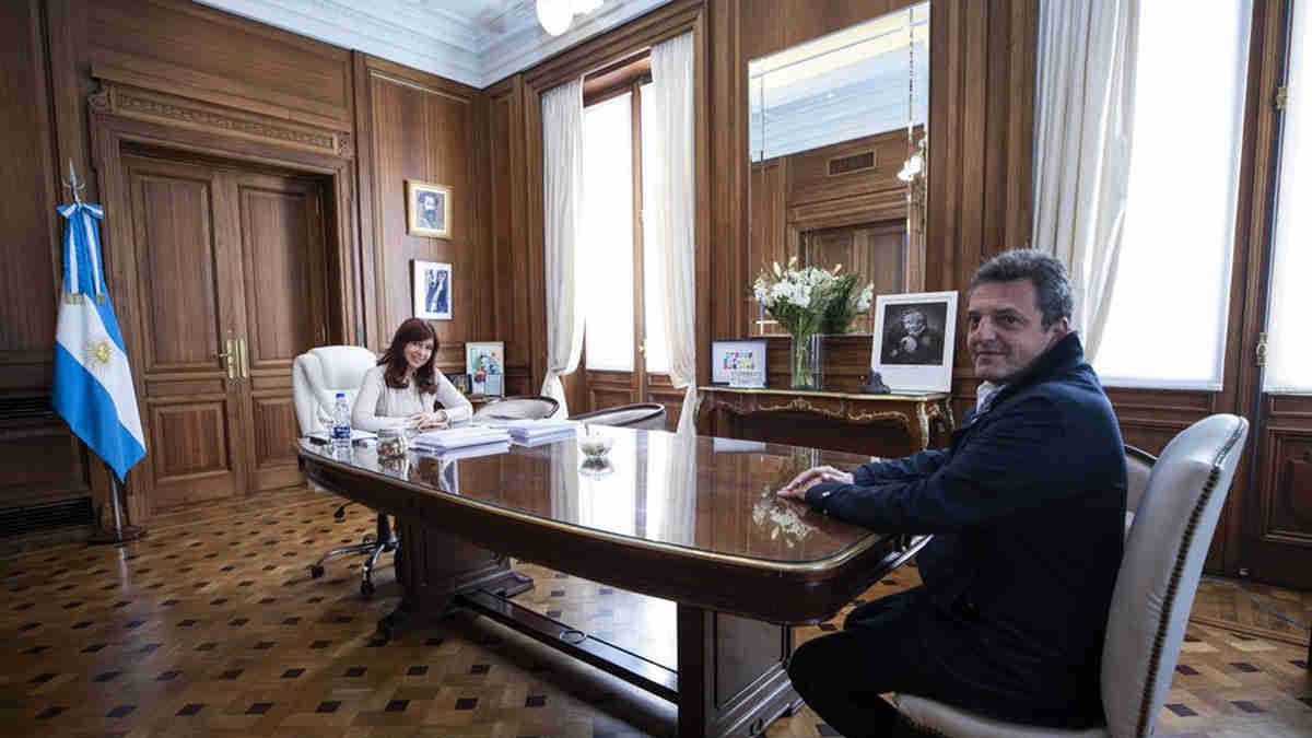 Cristina recibió a Sergio Massa antes de su asunción en Economía