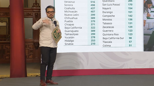 Zoé Robledo, titular del IMSS, en la Mañanera de este martes. Zoé Robledo, titular del IMSS, en la Mañanera de este martes.