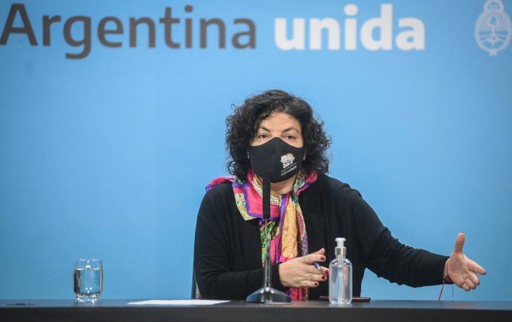 Carla Vizzotti, ministra de Salud. Carla Vizzotti, ministra de Salud.
