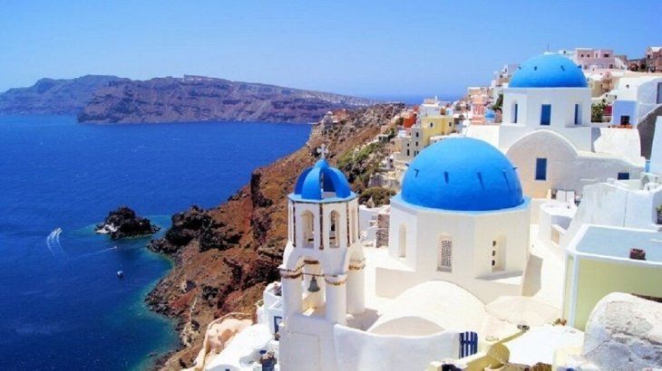 Santorini es una de las islas más visitadas de Grecia. 