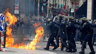 Disturbios en Francia. 
