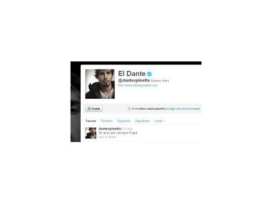 Te amo por siempre, papá, escribió Dante Spinetta.