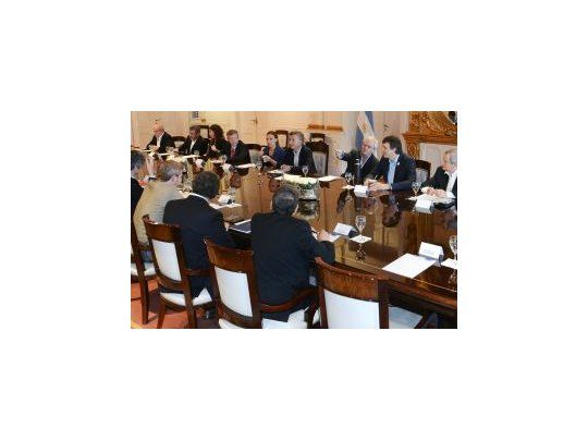 Macri encabezó reunión de gabinete en Casa Rosada