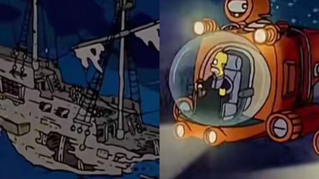 La predicción de Los Simpson sobre la desaparición del submarino que viajó al Titanic.&nbsp;