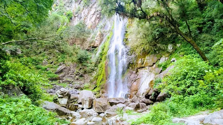 The first waterfall of San Ignacio - Los Pizarro is the highest in northern Argentina. 